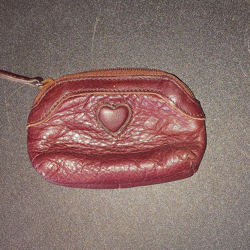 Brighton pebble leather heart coin purse